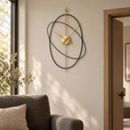 Horloge à anneaux 41 × 71 cm — salon