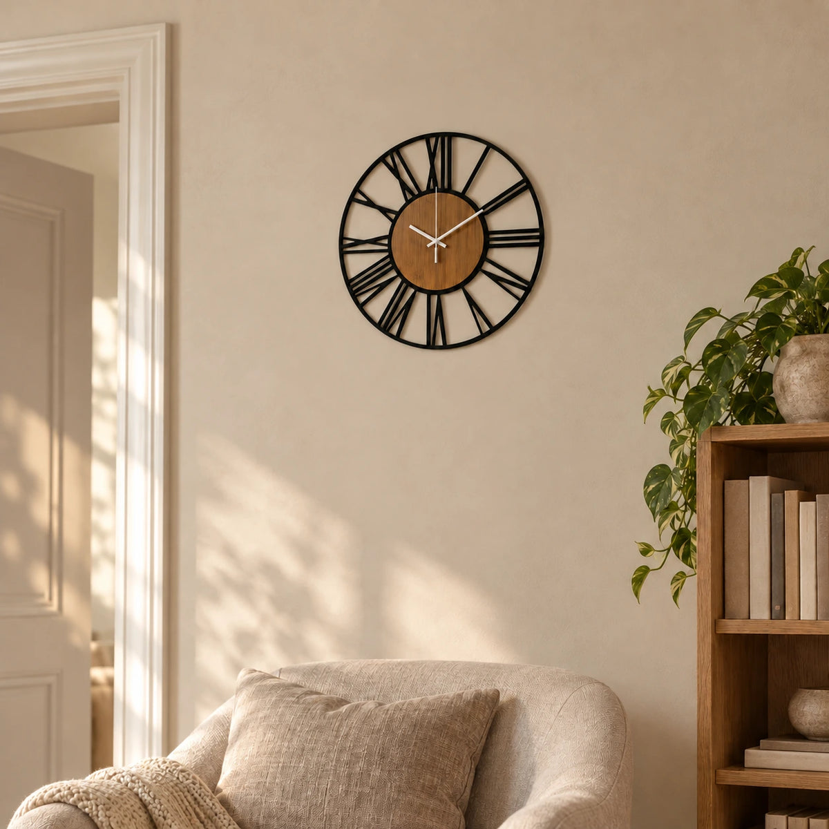 Horloge murale — modèle 40 cm — mise en situation à proportions corrigées