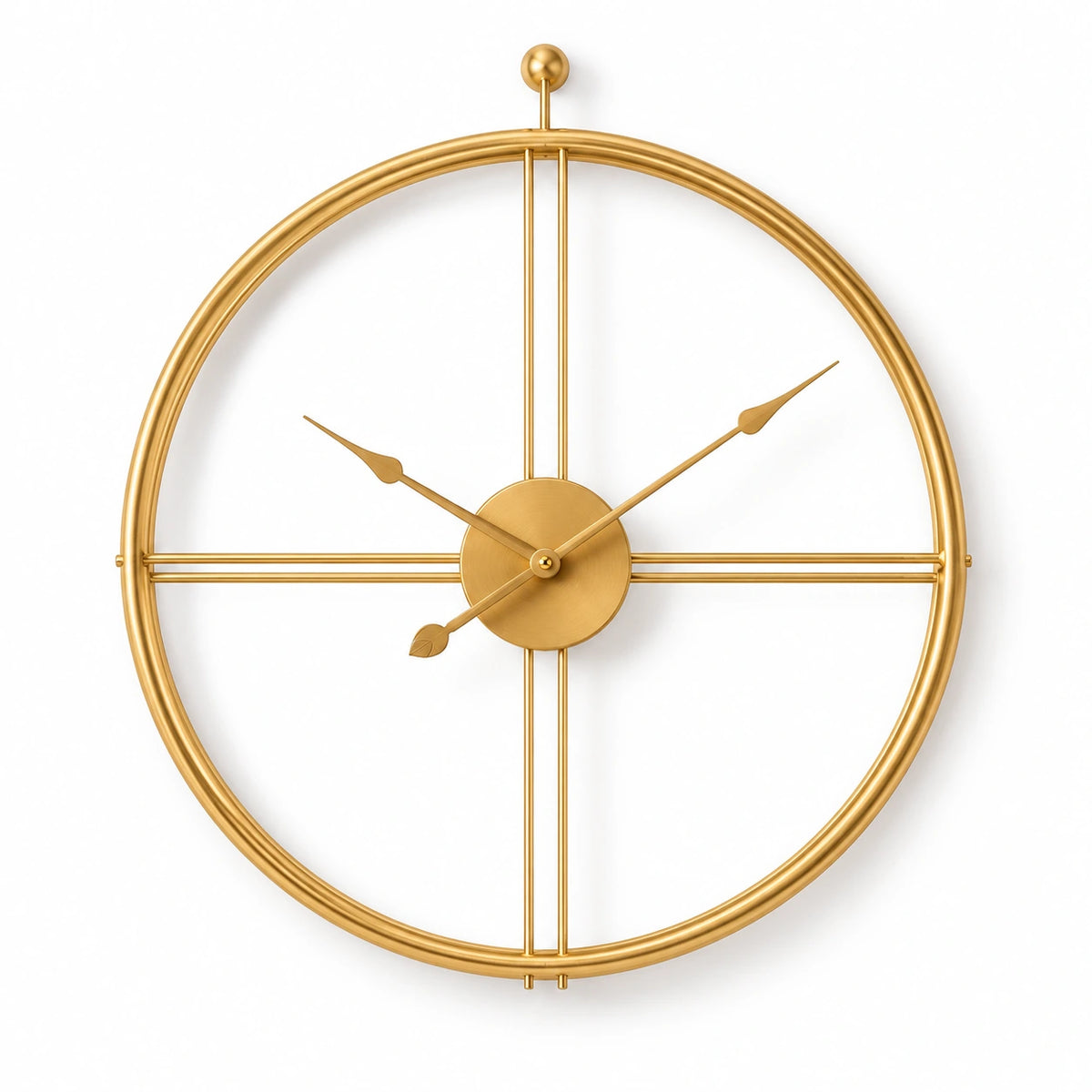 Horloge murale design à cercle ouvert — vue studio