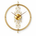 Horloge murale design dorée — 80 cm — vue studio