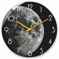 Horloge murale effet miroir lune — 40 cm — vue studio